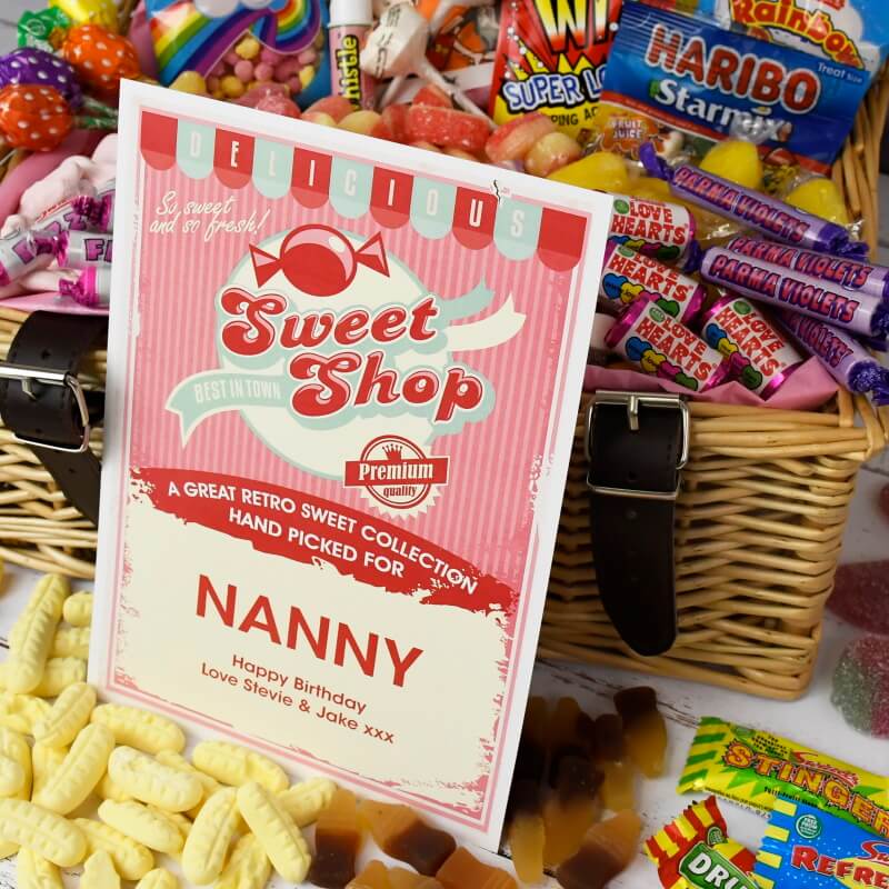 Personalised Retro Sweetie Hamper