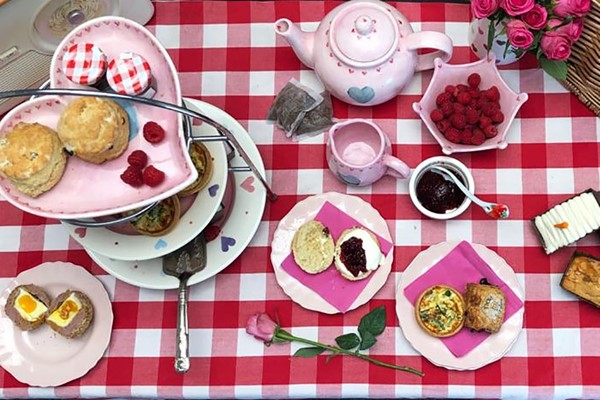 Afternoon Tea for Two at Home with Piglet's Pantry