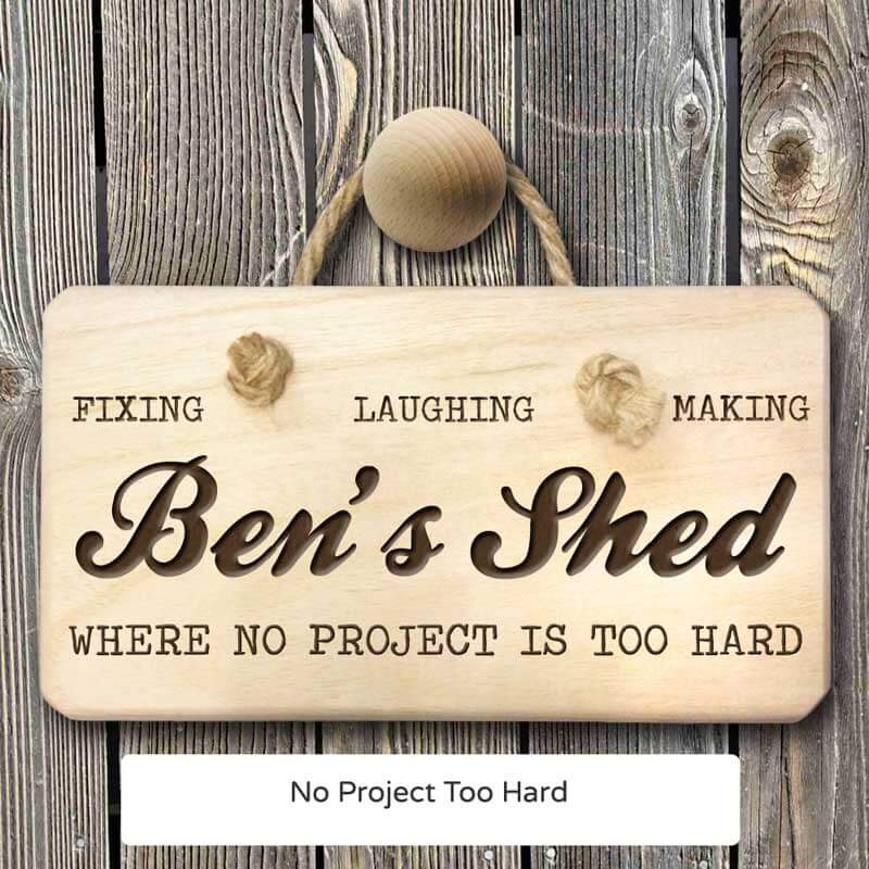 Personalised Shed Sign