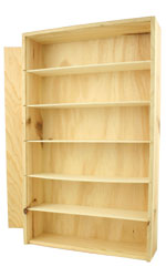 Pine Box - 6 Bottle With Sliding Lid Six Bottle Gift Box