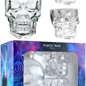 Crystal Head Vodka - Gift Pack With Cocktail Glasses 70cl Bottle