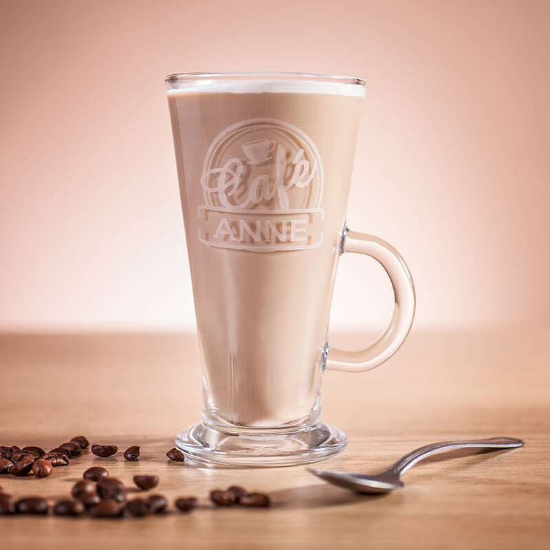 Personalised Bistro Latte Glass