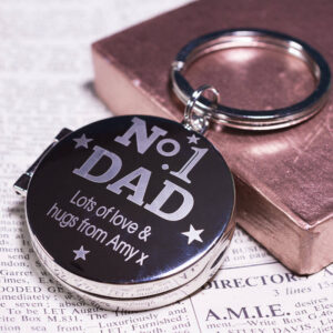 Personalised No1 Dad Keyring