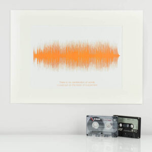 Personalised Song Sound Wave Print