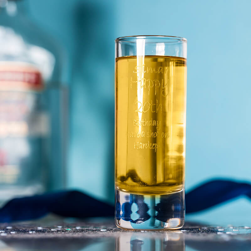 Personalised Birthday Shot Glass - Engraved