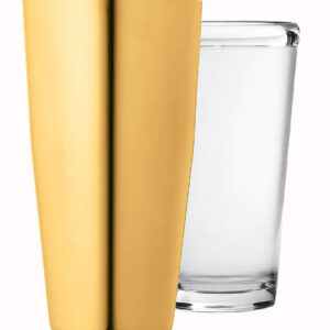 Urban Bar - 17oz Gold Plated Boston Shaker Set Accessories