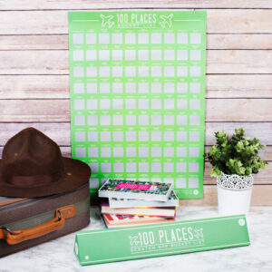100 Places Scratch Off Poster
