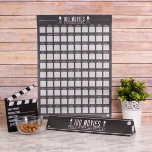 100 Movies Scratch Off Poster