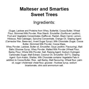 Personalised Malteser & Smarties Sweet Tree