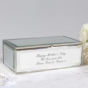 Personalised Mirrored Jewellery Box