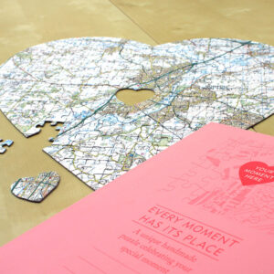 Personalised Heart Shaped Postcode Jigsaw