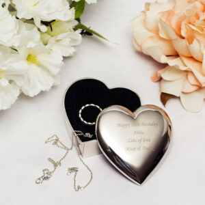 Personalised Heart Trinket Box