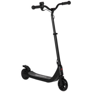 HOMCOM Electric Scooter, 120W Motor E-Scooter w/ Battery Display, Adjustable Height, Rear Brake for Ages 6+ Years - Black | Aosom Ireland