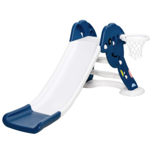 HOMCOM Kids Slide w/ Basketball Hoop Toddler Climber Freestanding Slider Playset Playground Slipping Slide | Aosom Ireland