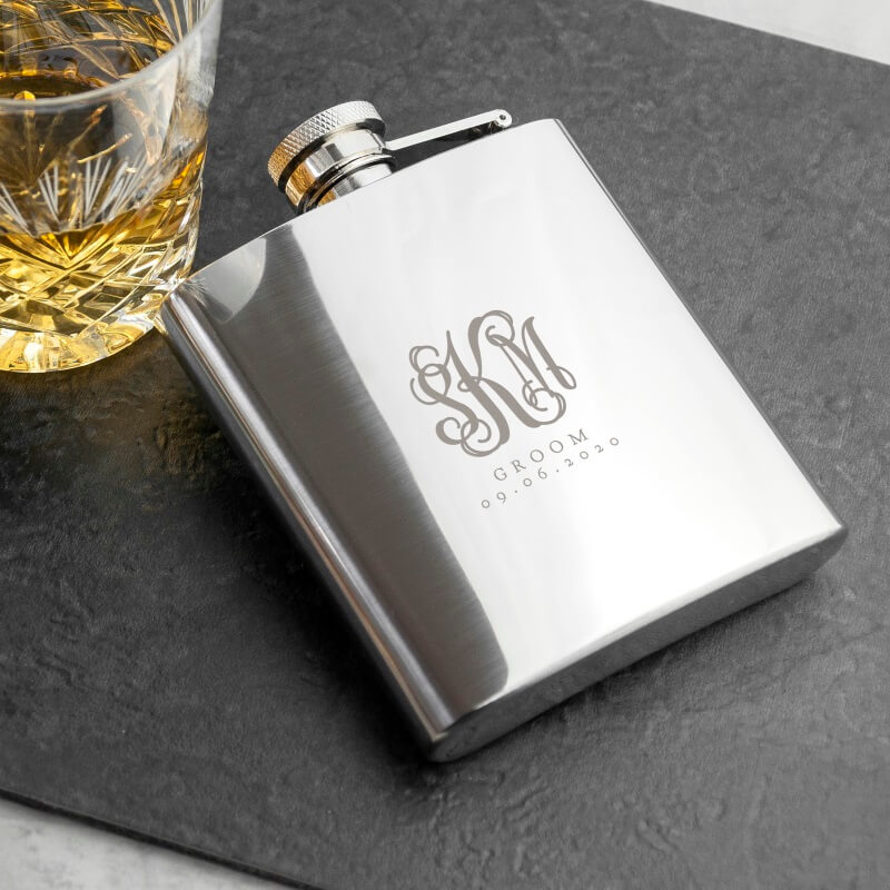 Personalised Monogrammed Hip Flask