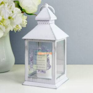 Personalised White Lantern