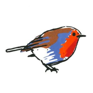 Art Cards Ireland - Winter Robin ~ Bernadette Madden