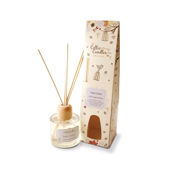Fresh Cotton Fragrance Diffuser 100ml | Celtic Candles