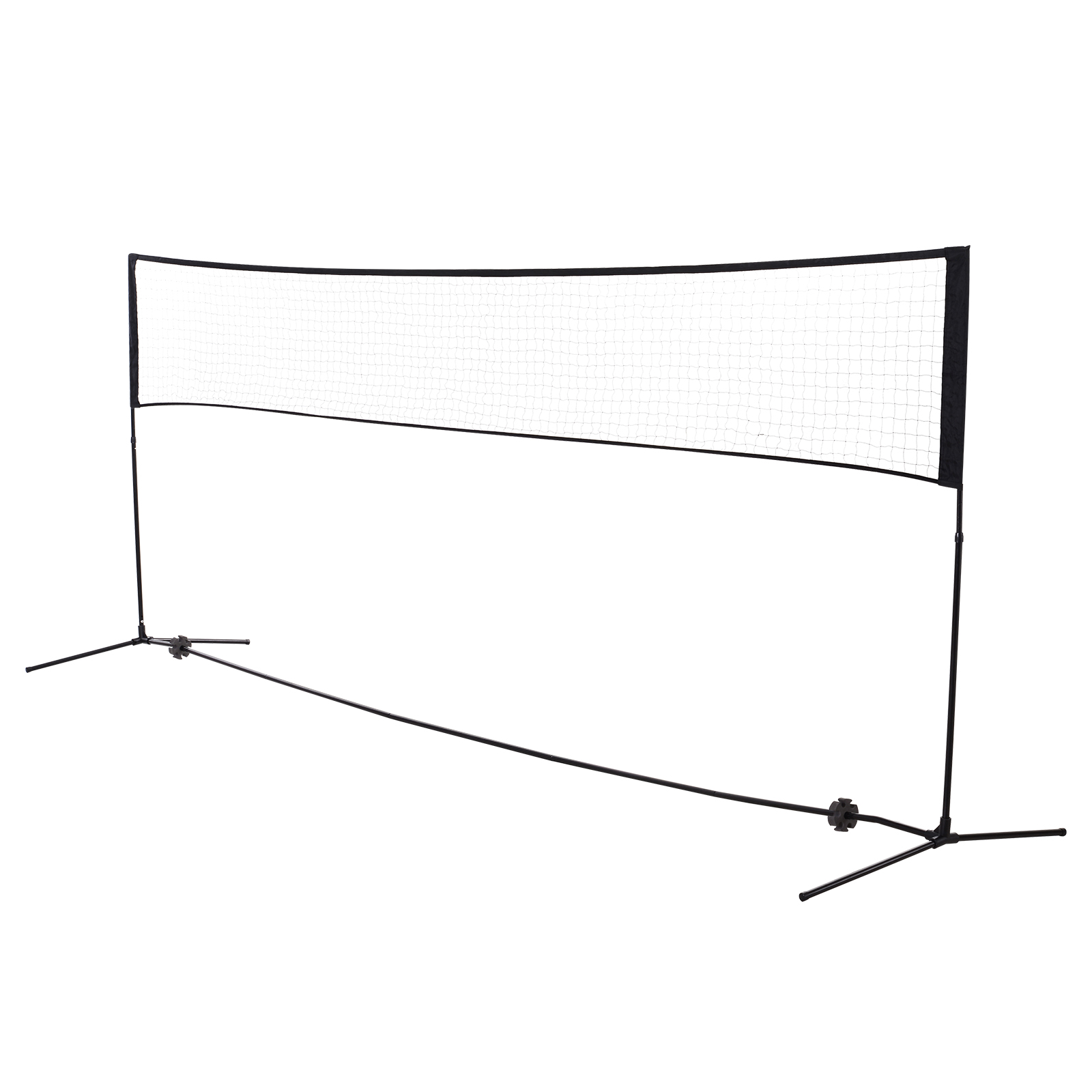 HOMCOM 4m Adjustable Foldable Portable Sports Net Set for Badminton Tennis Volleyball with Carry Bag Easy to Set Up | Aosom Ireland