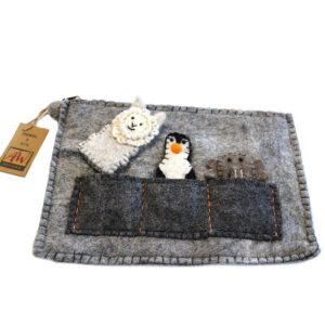 Felt Finger Puppet Tablet Pouch