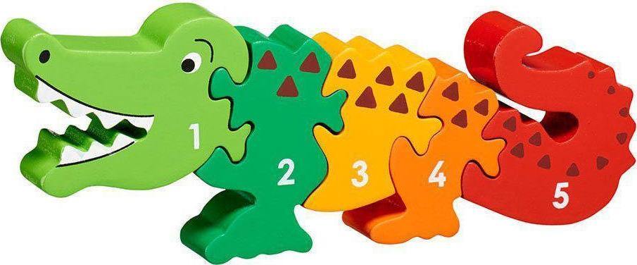 Number Jigsaw Puzzles 1-5 crocodile