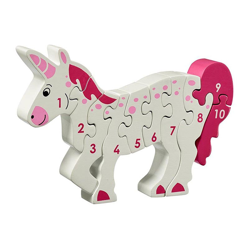 Number Jigsaw Puzzles 1-10 unicorn