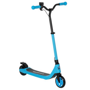 HOMCOM Electric Scooter, 120W Motor E-Scooter w/ Battery Display, Adjustable Height, Rear Brake for Ages 6+ Years - Blue | Aosom Ireland