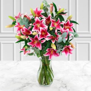 Deluxe Pink Lily Bouquet