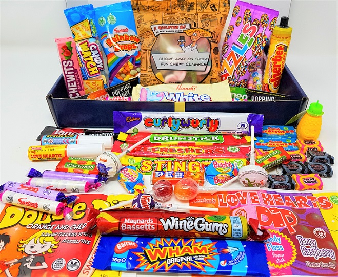 Tasty Eighties Personalised Gift Box of Iconic 80s Sweets