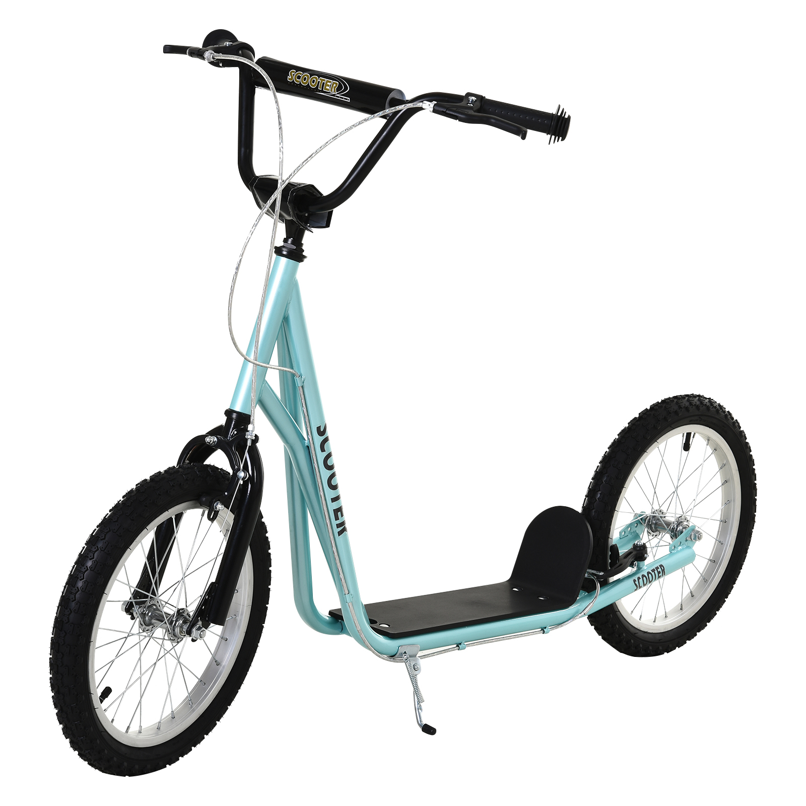 HOMCOM Kids Steel Frame Adjustable Kick Scooter Blue|Aosom Ireland