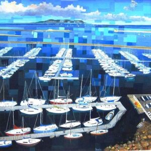 Art Cards Ireland - Marina Royal Irish Yacht Club Dun Laoghaire ~ Walter Bernardini