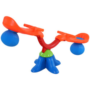 HOMCOM Kids Spinning Seesaw 360Â° Rotation Swivel Playground Equipment Children Indoor Outdoor Party Toy - Orange&Blue | Aosom Ireland