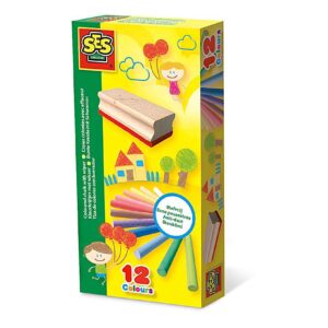 Children's Coloured Chalk with Wiper Set