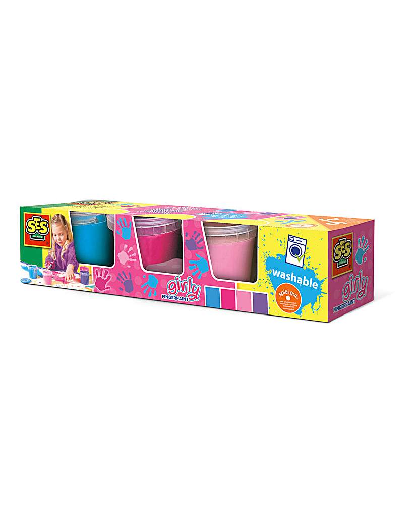 Girly Washable Fingerpaint Set
