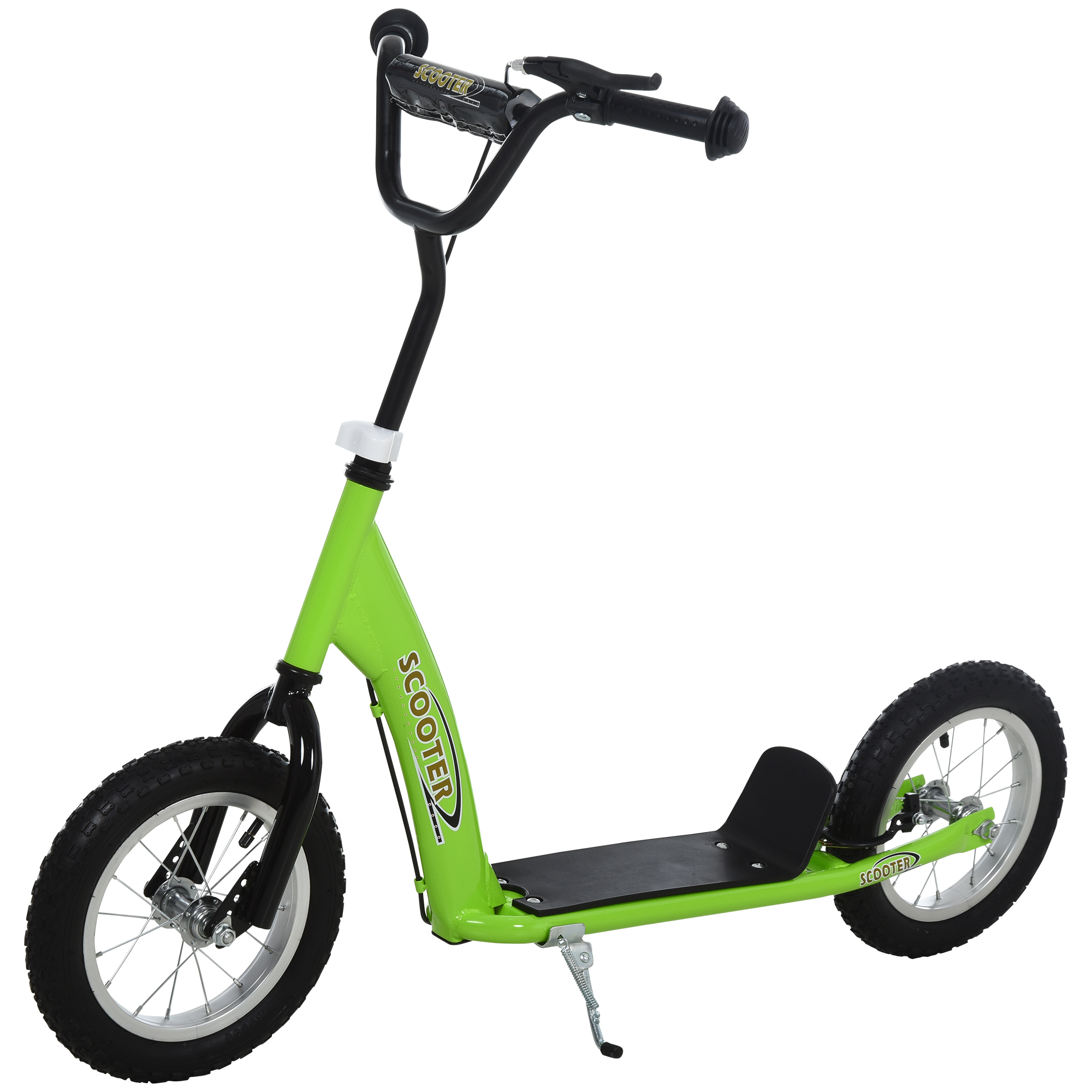 HOMCOM Youth Scooter Front & Rear Caliper Dual Brakes 16-Inch Inflatable Front Wheel Ride On Toy For Age 5+ | Aosom Ireland