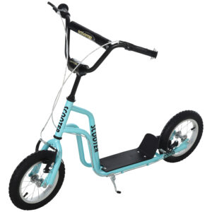 HOMCOM Kids Steel Height Adjustable Kick Scooter Blue/Black|Aosom Ireland