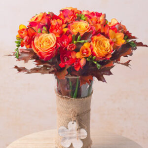 Autumn Freesias & Roses