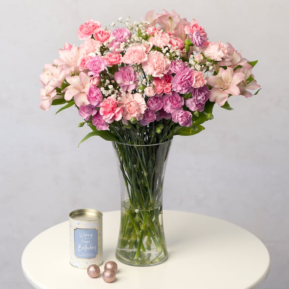 Birthday Flowers and Chocolates Gift
