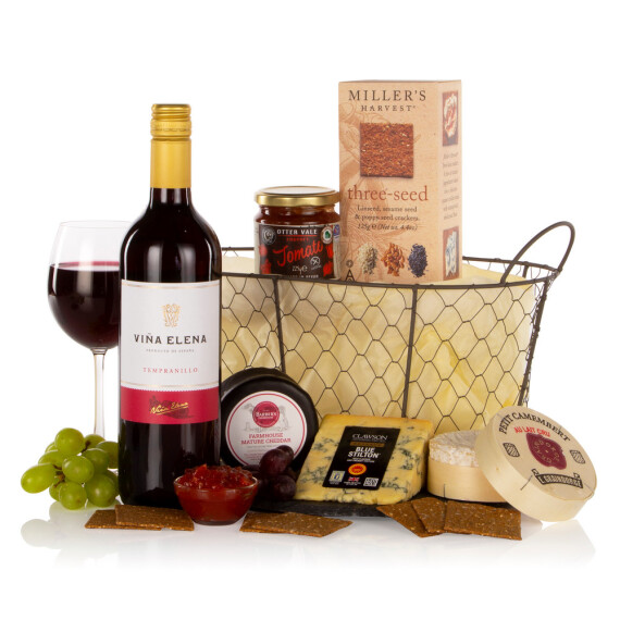 Cheese and Wine Basket