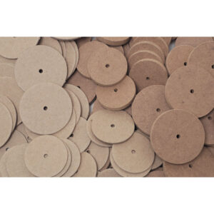 Rapid 54mm MDF Wheels, Centre 5mm - Pack of 100