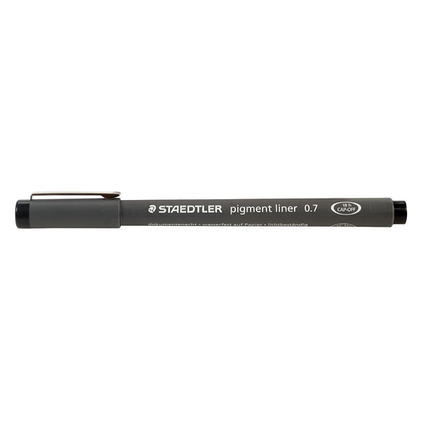 Staedtler 308 07-9 Pigment Liner Pen Black (0.7mm)