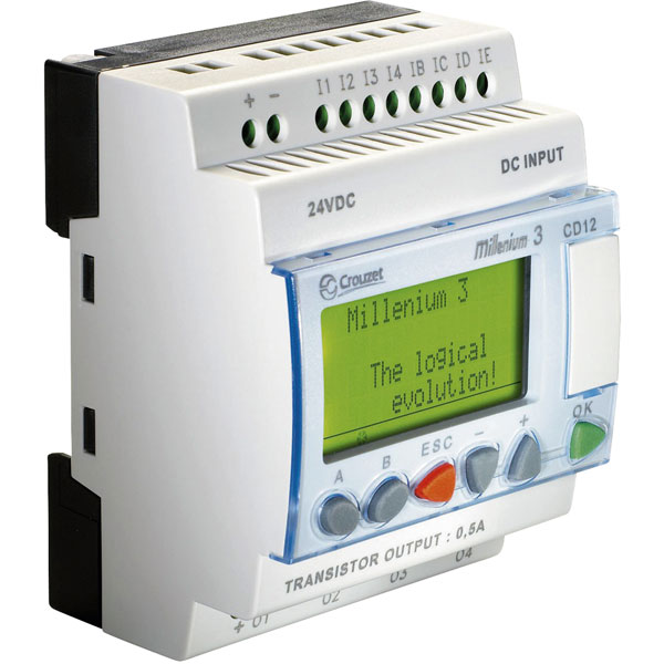Crouzet 88970041 Millenium 3 CD12 Logic Controller 24VDC