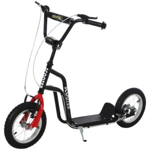 HOMCOM Kids Push Scooter Steel Height Adjustable Kick Scooter Black/Red|Aosom Ireland
