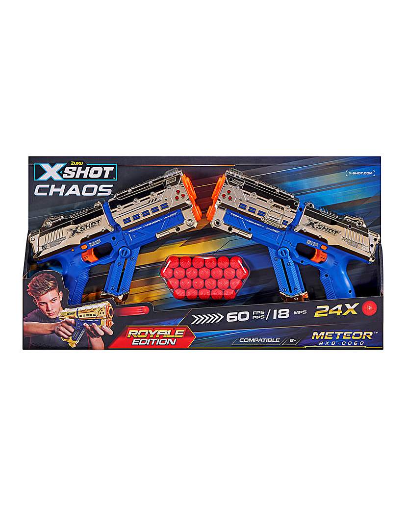 X-Shot Chaos Golden Meteor 2 Pk Blasters