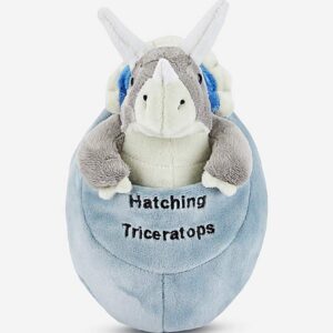 Triceratop Hatching Egg Dino Soft Toy