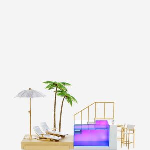 Rainbow High Beach Club Playset