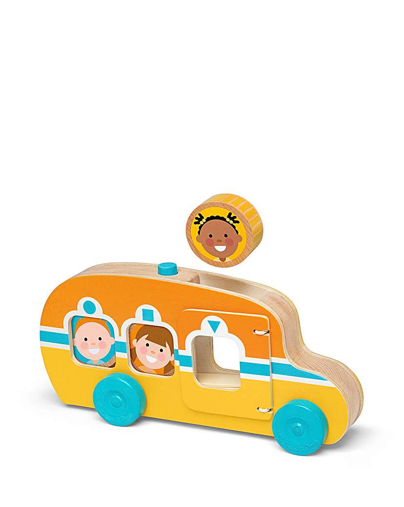 Melissa & Doug GO Tots Roll & Ride Bus